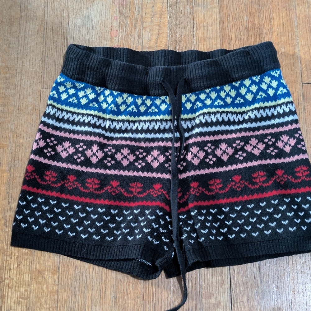 American Eagle Outfitters Multicolor Knit High Waist Shorts